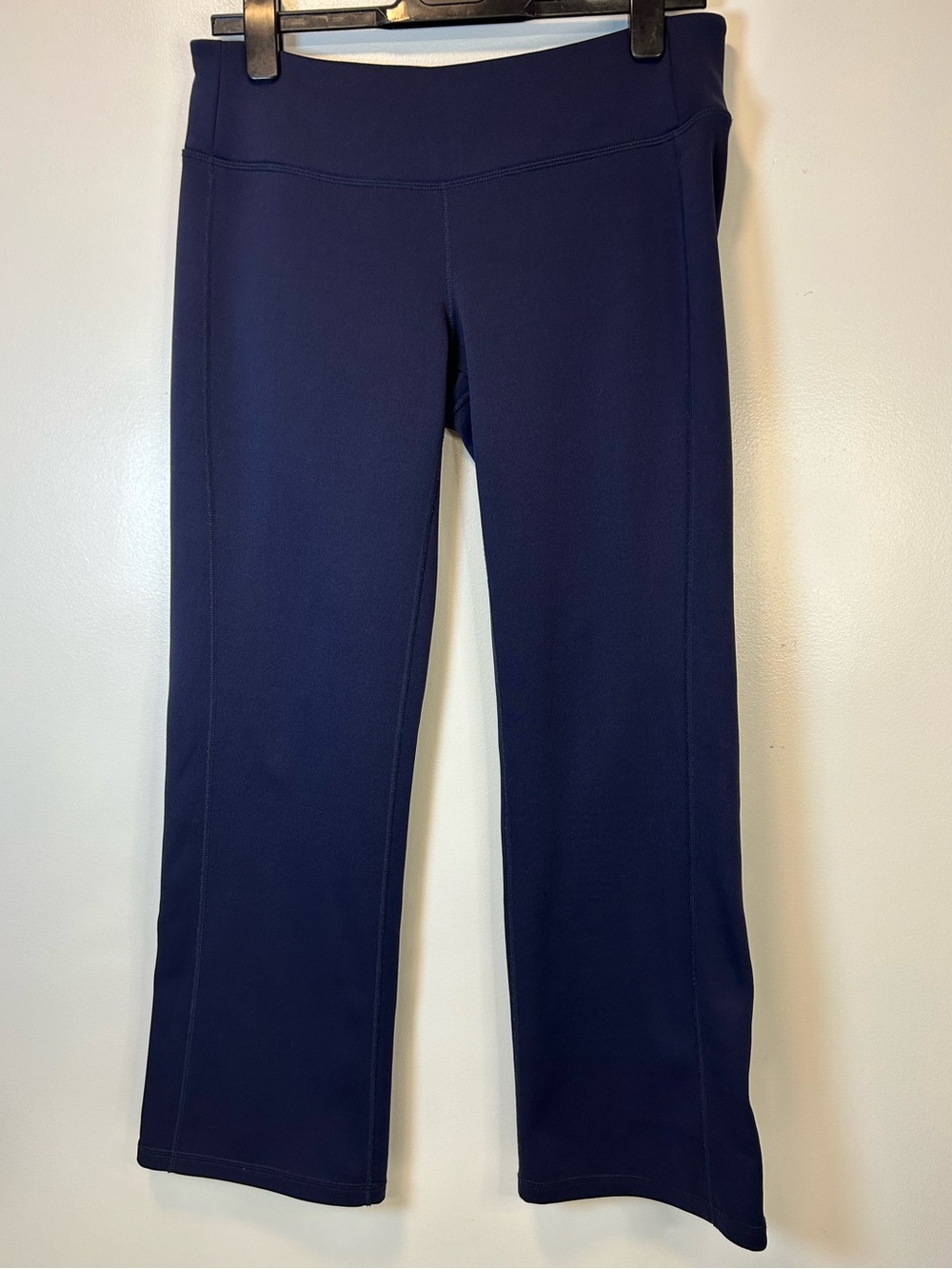 Athleta Deep Navy High-Rise Yoga Wideβ Leg Pants Womenβs Medium Petite